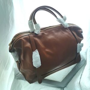 Ora Delphine Brown Satchel
